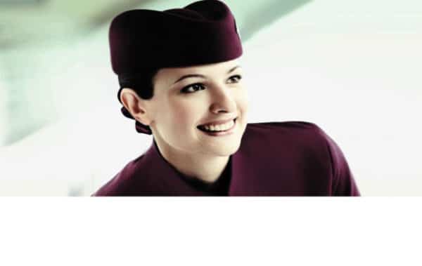 Hotesse de l'air Qatar Airways