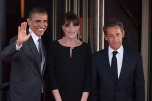 Obama & le couple Sarkozy (Nicolas et Carla)