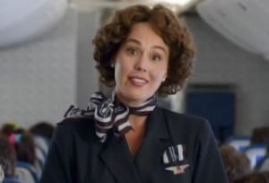 Delta Airlines flight attendant in the 80's 