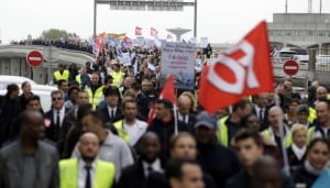 Manifestants Air France © DR