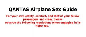 Qantas Sex Guide © DR