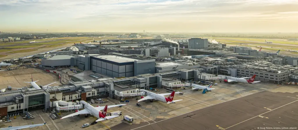 Londres aéroport incendie